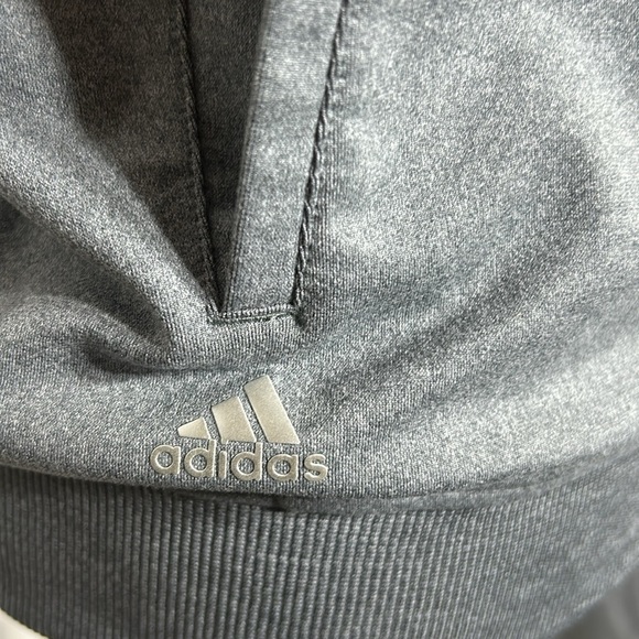 Adidas Womens Golf Vest Gray Sleeveless Zip Jacket Athleisure Sportswear Size S - Picture 8 of 8